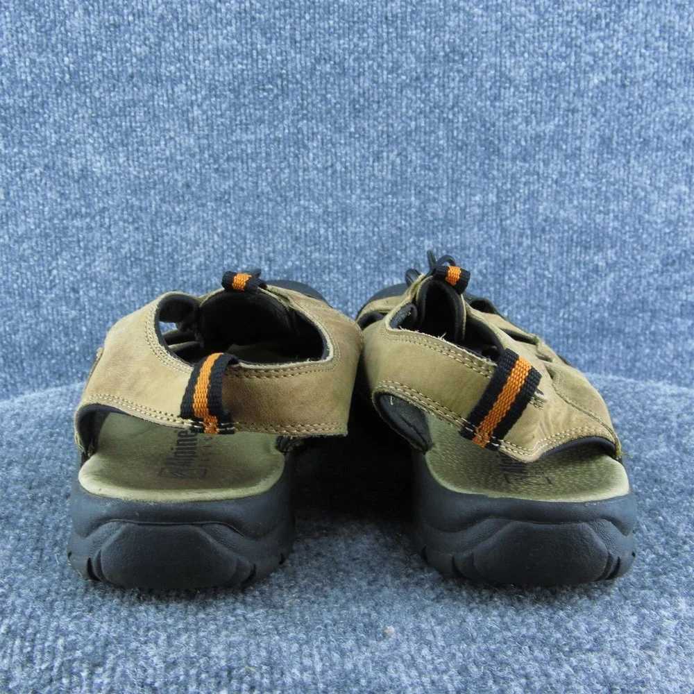 Alpine Design  Men Fisherman Sandals Brown Leather Drawstring Size 9‎ Medium